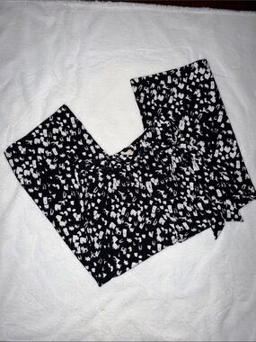 MELLODAY Black & White Abstract Spot Kids Leggings